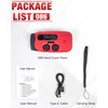 Emgykit Emergency Hand Crank Radio Emgykit - 2000mAh/7400mWh AM/FM/NOAA Solar