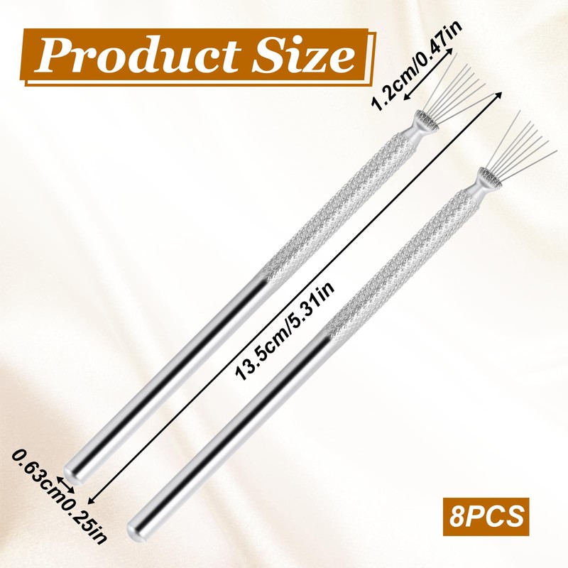 8 PCS Clay Scoring Tools, Stainless Steel Pottery Scoring Tool,