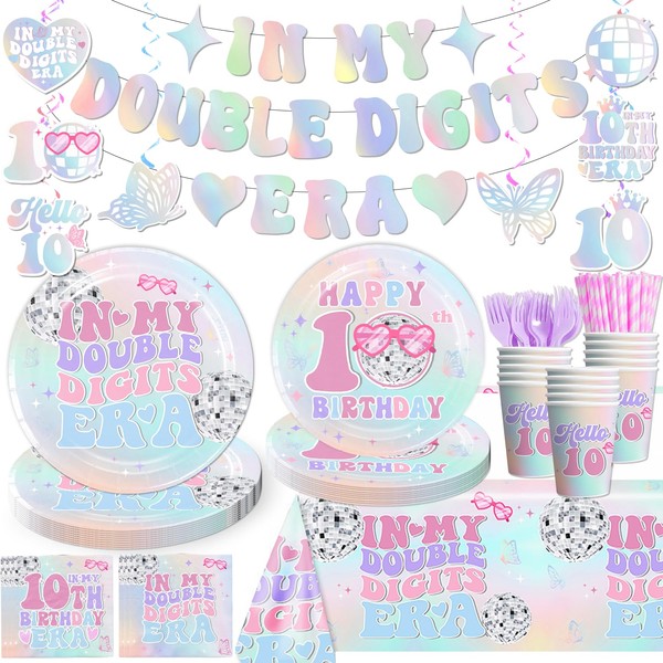 Yingoto Yingoto 169pcs 10th Birthday Decorations for Girl, Double Digits