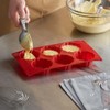 TrueCraftware- 6 Cavities 3.7 oz Brioche Silicone Baking Pan -