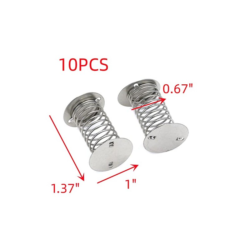 HNGSON Spiral Wobbles Spring Silver Spring Base Double Sided Spring