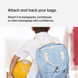 Belkin AirTag Case with Key Ring (Secure Holder Protective Case for Air Tag, Accessory with Scratch Protection), Pack of 4, Black