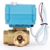 U.S. Solid 1" 3 Way Stainless Steel Motorized Ball Valve