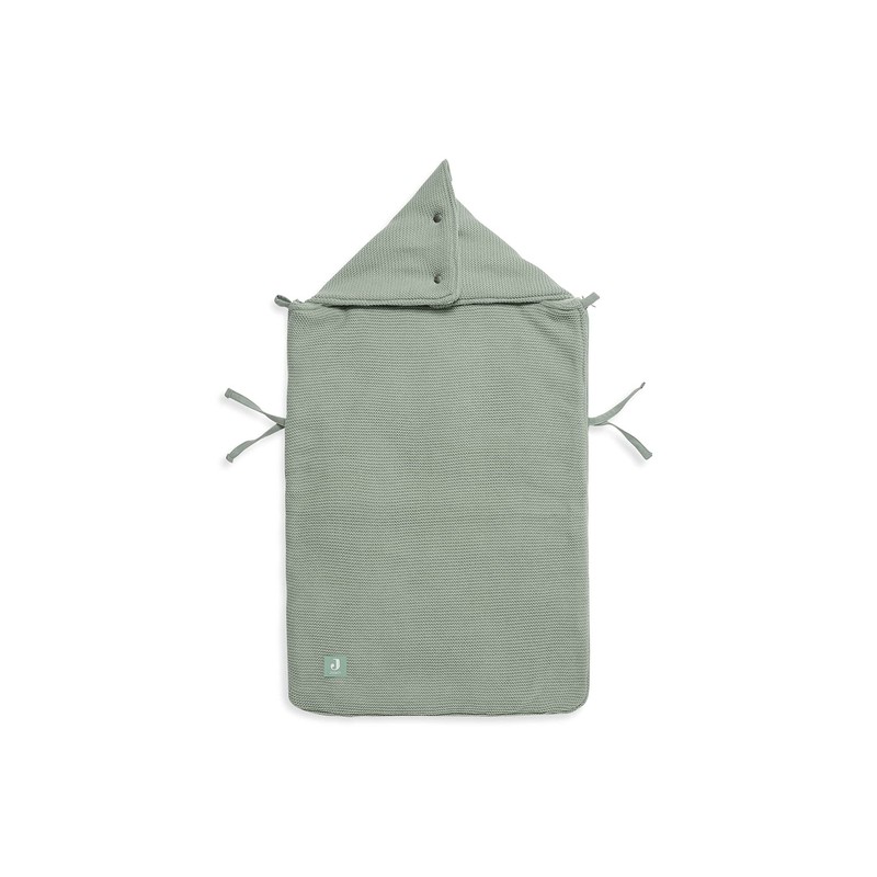 Jollein Footmuff Basic Knit Forest Green - For Baby Car