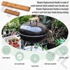 2-Pack Custom Wooden Replacement Handle for Weber Charcoal Grill -