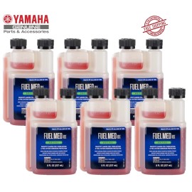 Yamaha 6x YAMAHA YAMALUBE FUEL MED Rx Fuel Stabilizer Ethanol Corrosion Protection 8 oz