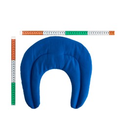 Rapeseed Neck Pillow with Chambers Organic Fabric Gentian Blue - Rapeseed Pillow - Neck Pillow - Heat Cushion for Neck