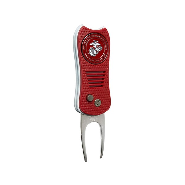 Team Golf U.S. Marines Switchblade Divot Tool with Ball Marker,