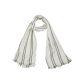 LOVARZI Women Scarf Striped Black and White - Winter large scarfs for ladies - Women Fashion Scarves