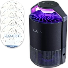 Katchy Duo Indoor 2 in 1 Insect Trap Scent Pod Fan Powered UV Blue Light NEW