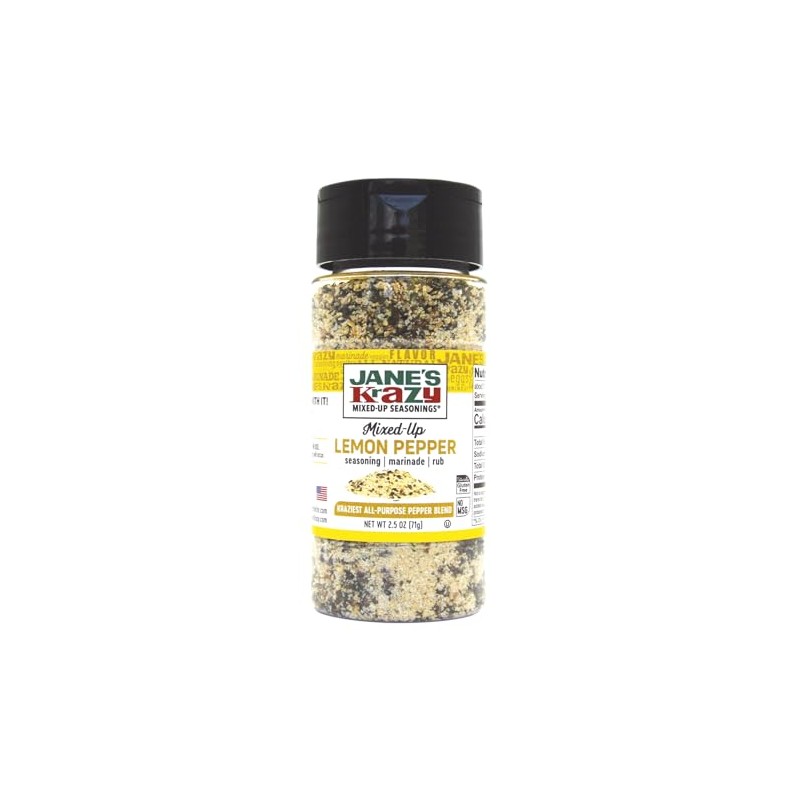 Jane's Krazy Lemon Pepper Marinade & Seasoning - 2.5 oz