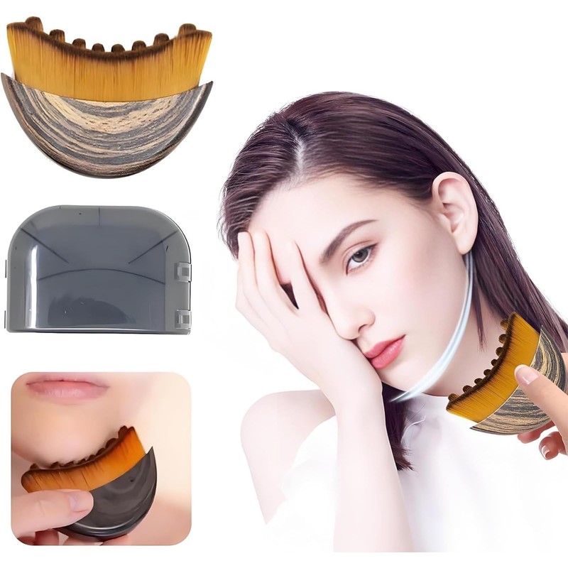 New Lymphatic Contour Face Brush, Dry Brushing Face Brush, Lymphatic