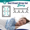 EPHEDORA 3-in-1 Fitted Sheet Attached Bed Bridge Twin (XL) to