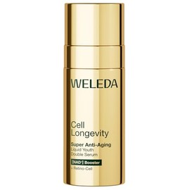 WELEDA Cell Longevity Super Anti-Ageing Liquid Youth Double Serum - Face Care Serum with [NAD+] Booster & [Retino-Cell] Reduces the 10 Signs of Skin Ageing (Natural Cosmetics, Vegan, 50 ml)