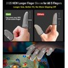 Professional Pure Silver Fiber Finger Sleeves Gloves for Mobile Gaming