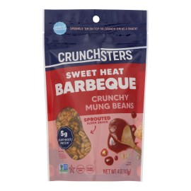 UD_Crunchsters BBQ Flavored Baked Soybean Protein Snack 4 oz Bulk Case of 6 Salted & Spicy Taste