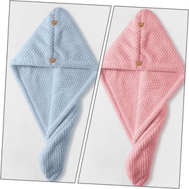 Toallas Absorbentes y Portátiles de Secado Rápido de Mujer para Secar el Cabello Paquete de 3 Piezas de Coral Fleece para Uso en Casa y Viaje