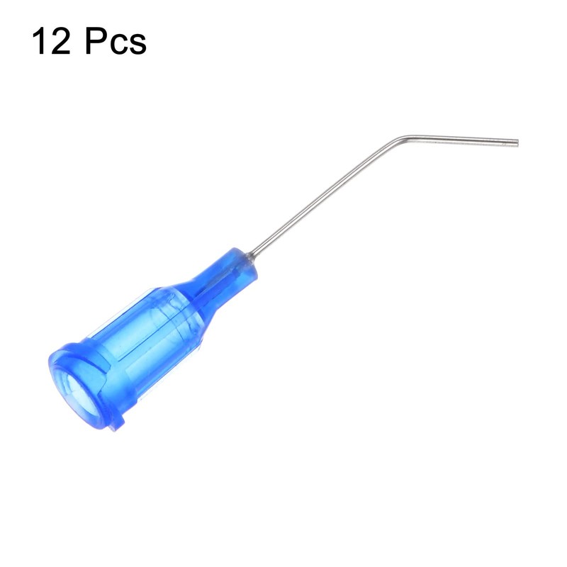 HARFINGTON 12pcs Blunt Tip Dispensing Needles, 22 Gauge 45 Degrees