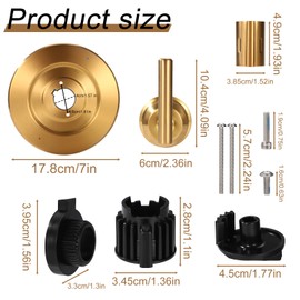 BOXOB Replacement for Moen T2901 Gibson Posi-Temp Shower Trim Kit, Shower Valve Trim Kit Durable Metal Construction Modern Bathroom Upgrade (Gold)
