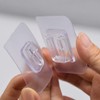 MEELYHOME 10 Pcs Double-Sided Adhesive Wall Hooks Waterproof Oilproof Self