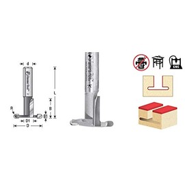 Amana Tool - 48101 Carbide Tipped AMEROCK Hinge 1-1/8 Dia x 21/32 x 1/2" Shank
