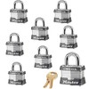 Master Lock - Eight (8) Keyed Alike Locks 3NKA-8 w/BumpStop