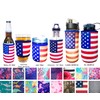 Koverz Neoprene 12 oz. Can/Bottle Coolie Insulator - Choose Your Style! - American Flag
