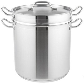 Royal Industries Pasta Cooker with Lid, 20 qt, 11.8" x 11.4" HT, Stainless Steel, Commercial Grade - NSF Certified