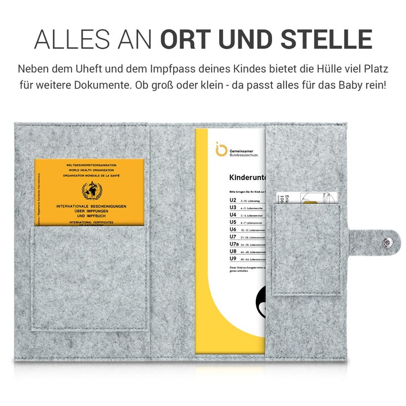 kwmobile Cover for the German Medical Examination Record, Made of