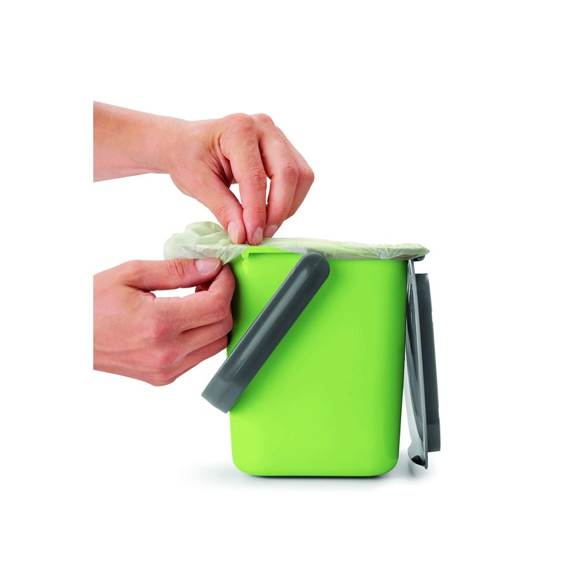 Metaltex Waste Bin Plastic Green 25 x 20 x 19