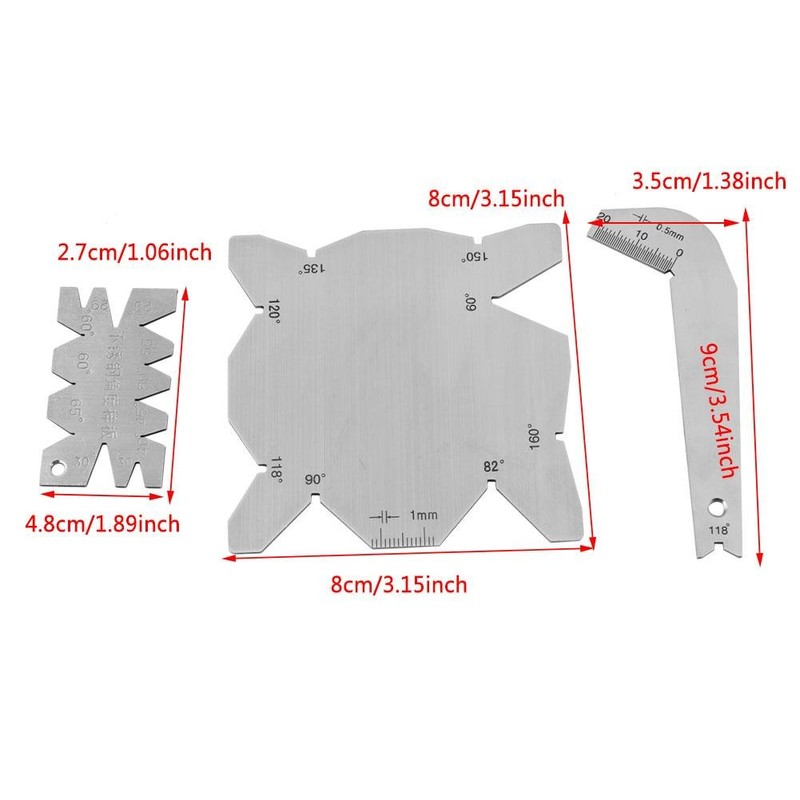 Drill Bits Angle Gauge Dirll Sharpener Tools S/S Angle Gauge