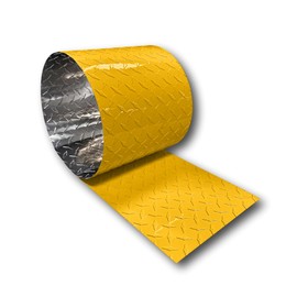 EAGLE 1-0.025 (Thin) 10 FT Embossed Aluminum Diamond Checker Plate Sheets/Rolls (Multiple Sizes and Colors) - (8in. X 10ft, Yellow)
