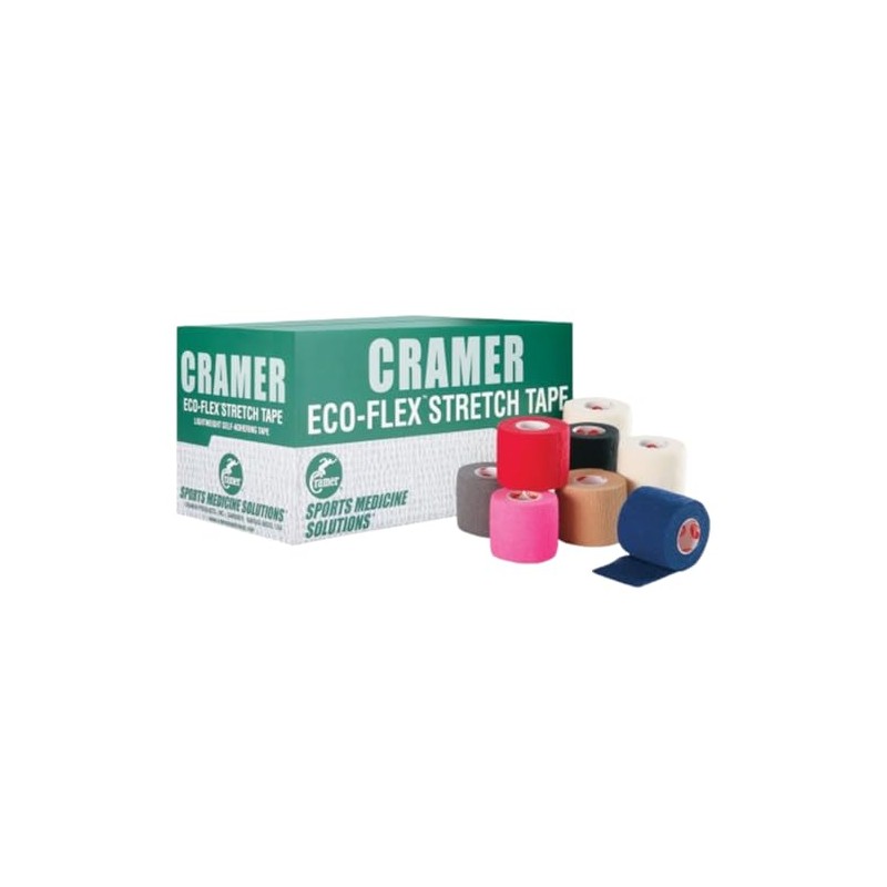 Cramer Eco-Flex Self-Stick Stretch Tape, Cohesive Tape, Flexible Elastic Sports