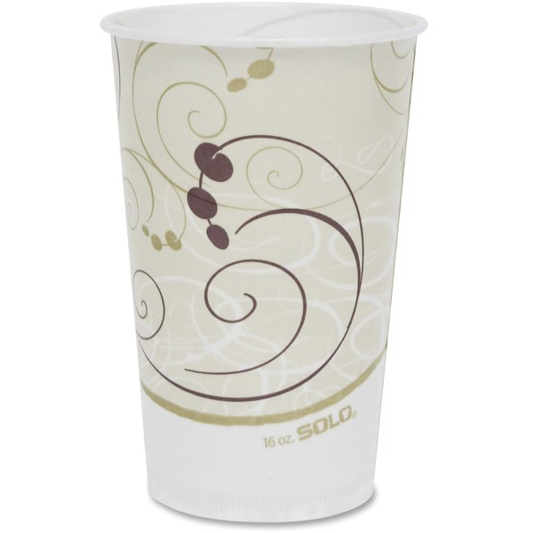 Solo RW16-5482 16/18 oz Barium Medical Waxed Paper Cup (Case of 1000)