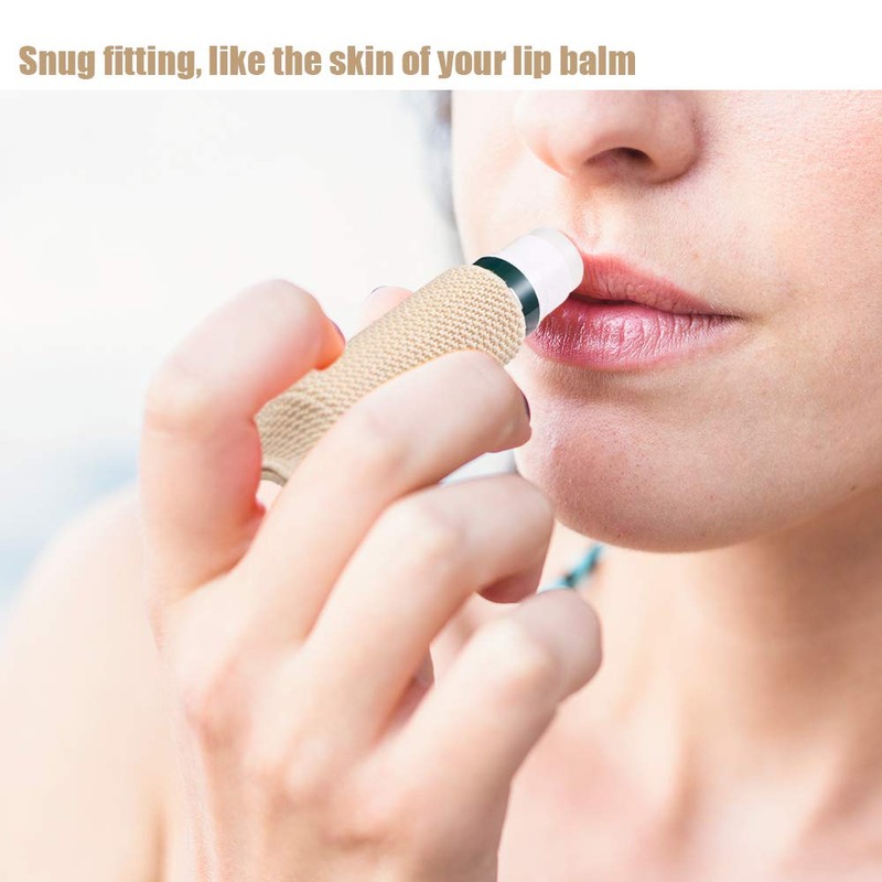 Lip Balm Holder Keychain Single 3pcs Clip on Chapstick Sleeves