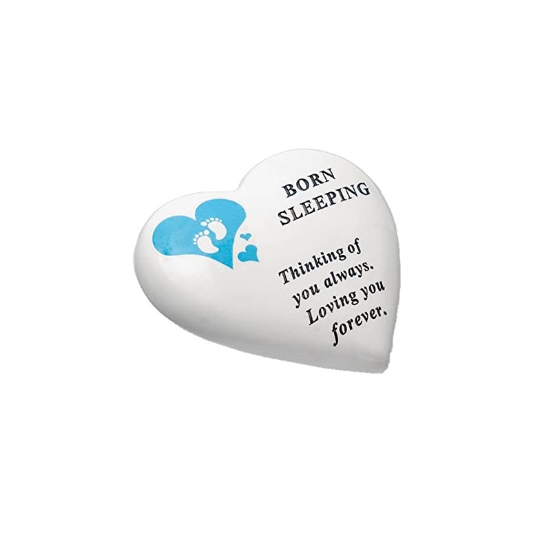 Widdle Gifts Ltd Baby Graveside Memorial Heart Ornament Footprints -
