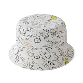 Naru Dinosaur Hat, Bucket Hat, For Kids, Parent and Child, Matching Pair, Men's, Women's, Boys, Girls, Children, Sun Protection, Sun Protection, Cute, Stylish, Wide Brim, Foldable, Outdoors, Spring,