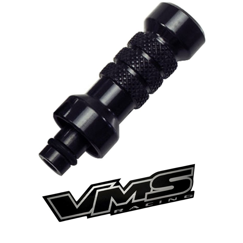 VMS RACING Black Engine Oil Dipstick Handle in Billet Aluminum