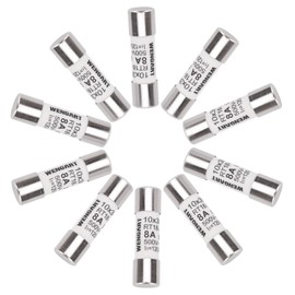 Wengart AC cylinder fuse insert RT18-32 (RO15), AC500V 8A, 10 x 38 mm, 120 kA, strong switching capacity, can reliably protect the circuit