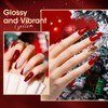 Gellen Red Gel Nail Polish, 6 Colors Christmas Red Burgundy