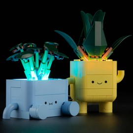 YEABRICKS LED Light for 10349 Botanical Happy Plants Building Blocks Model (Building Blocks Set Not Included)