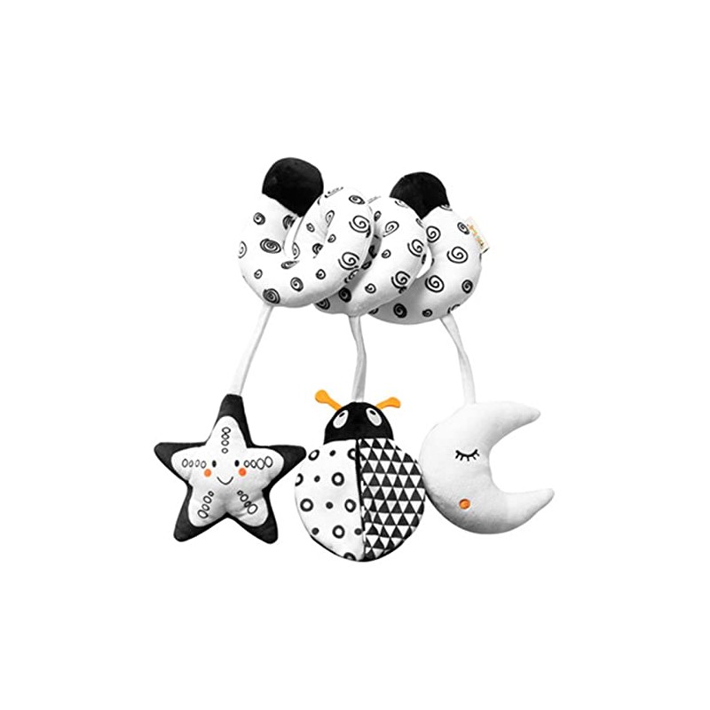 SWECOMZE Animal Baby Activity Spiral Chain, Fabric Spiral for Gripping