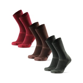 DANISH ENDURANCE Merino Hiking Socks, Thermal Outdoor Socks and Trekking Socks, Strong Padded, Merino Wool Socks, Anti-Blisters, Unisex, for Men, Women and Children, 3 Pairs