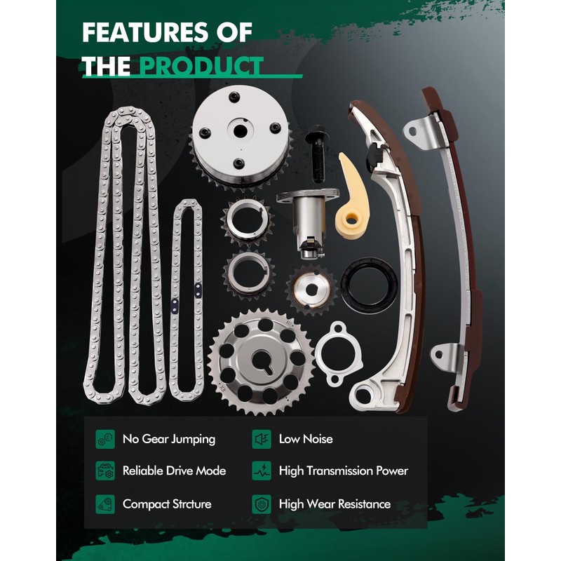 SCITOO Timing Chain Kit fits for Pontiac VIBE 2.0L 2.4L