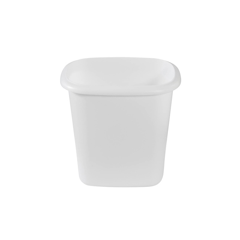 Rubbermaid Vanity Trash Can/Wastebasket, 1.5-Gallons/6-Quarts, White, for Under Counter/Kitchen/Office/Bedroom/Bathroom