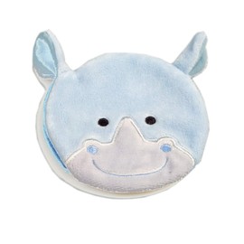 Ouchies Reusable Bye-Bye Booboo Plush Ice Pack, Cold Pack (Rhino)