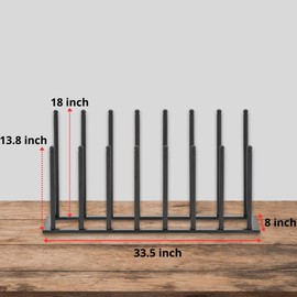 Pristine Cowboy Boot Holder - Cowboy Boot Storage for 8 Pairs of Cowboy Boots, Black