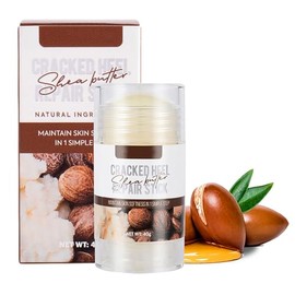 Grospe Manteca de karité seca agrietada para manos y pies, crema hidratante para pies con manteca de karité y aceite de coco, hidrata y suaviza los ta