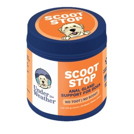 Under The Weather Scoot Stop Chews for Dogs | Vet Formulated No-Scoot for Dogs Supplement | Digestive & Anal Gland Support Support for All Breeds | 60 Count