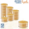 Hyoola Pure Beeswax Tea Lights, Handmade Decorative Unscented, Tealight Candles,